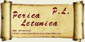 Perica Letunica vizit kartica